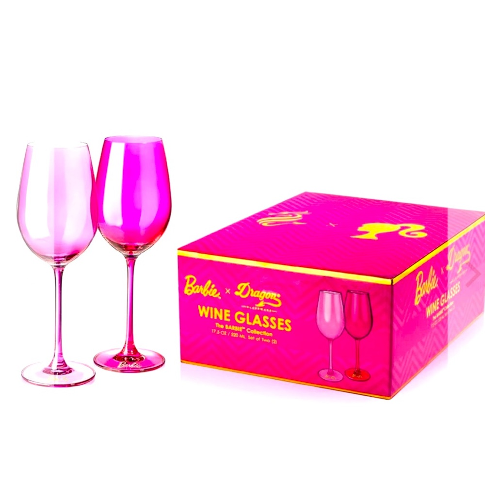 Barbie wine glasses